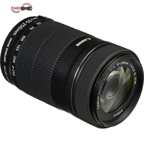 لنز کانن مدل 250-55 F/4-5.6 IS STM