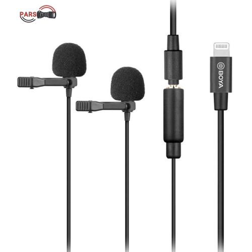 میکروفن یقه ای بویا BOYA BY-M2D Dual